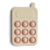 Kép 1/4 - Mushie pukkasztós játék telefon - halvány rózsaszín