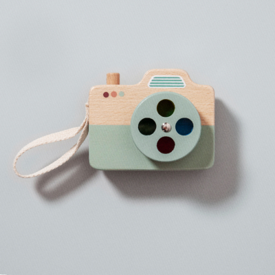 Petit Monkey fa játék fényképezőgép - kék