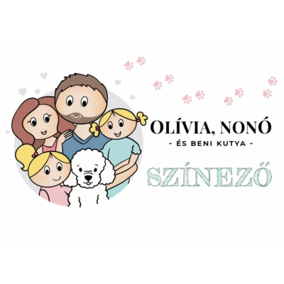Olívia, Nonó és Beni kutya színező