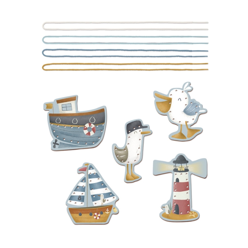 Little Dutch fűzhető kártyák -tengerész