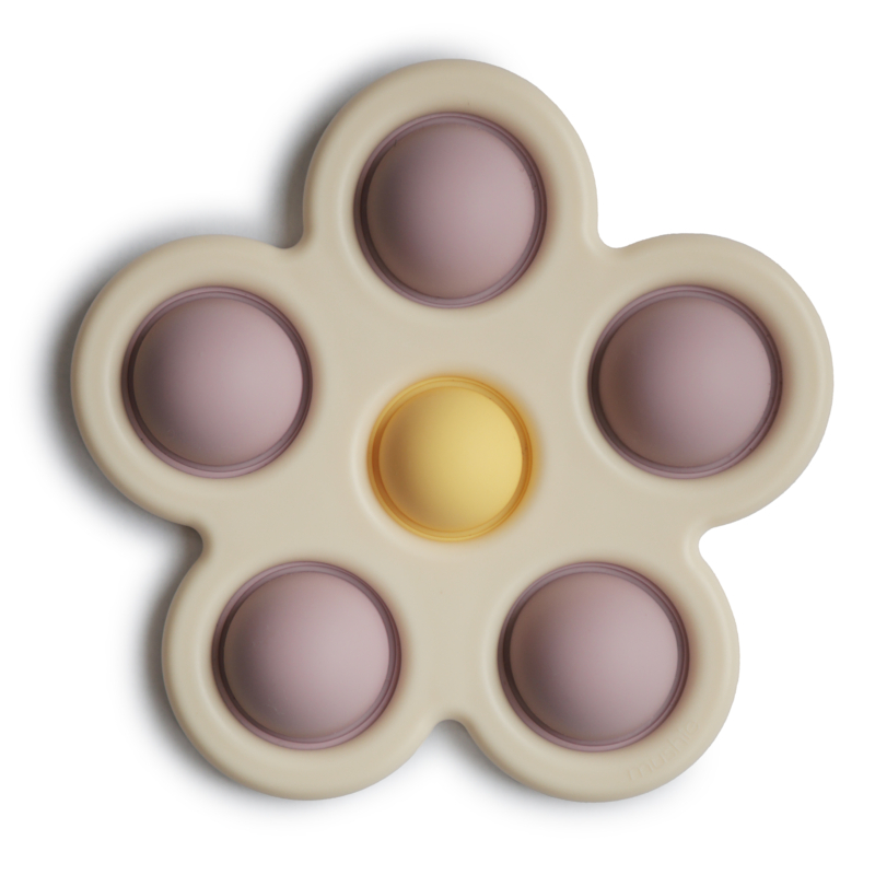 Mushie - Pukkasztós játék - Virág (Halvány lila)