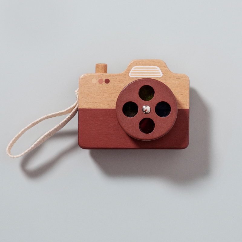 Petit Monkey fa játék fényképezőgép  barna