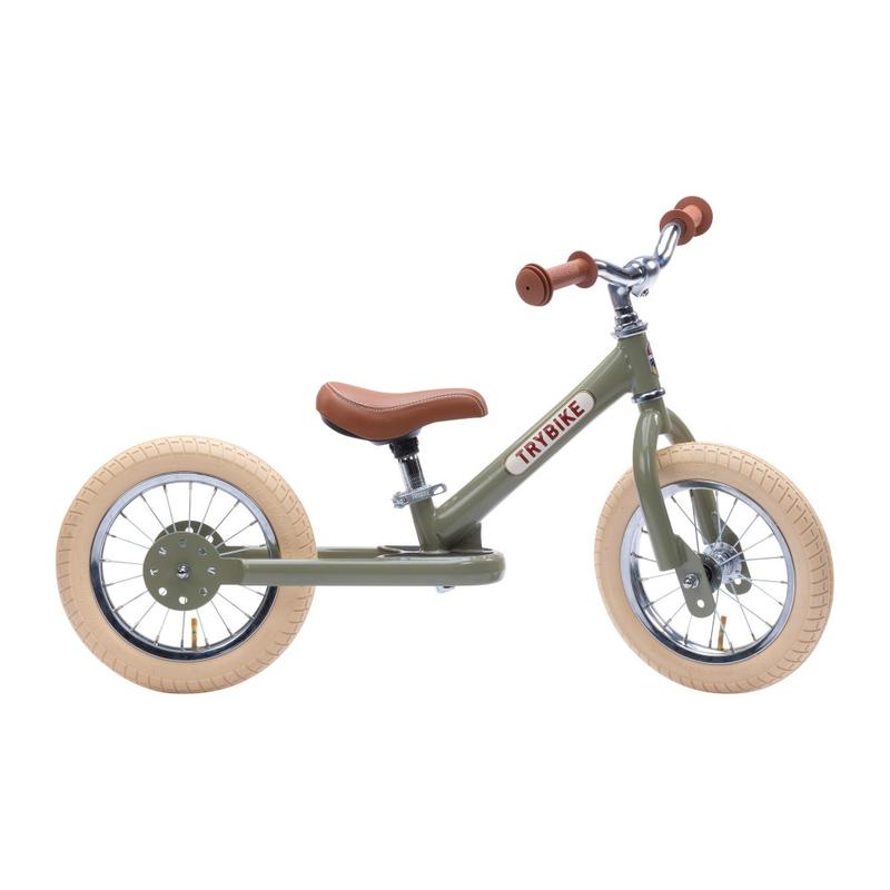 Trybike steel futóbicikli - vintage zöld