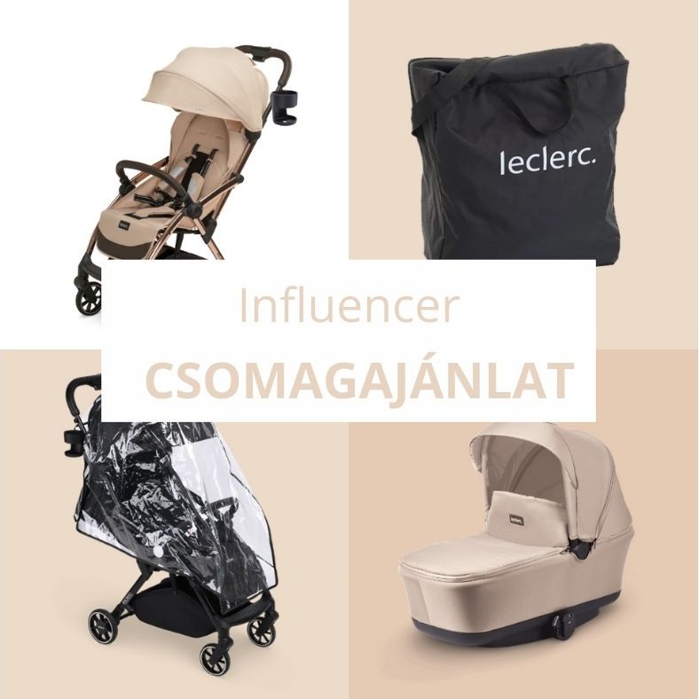 Leclerc Influencer babakocsi szett - Sand Chocolate
